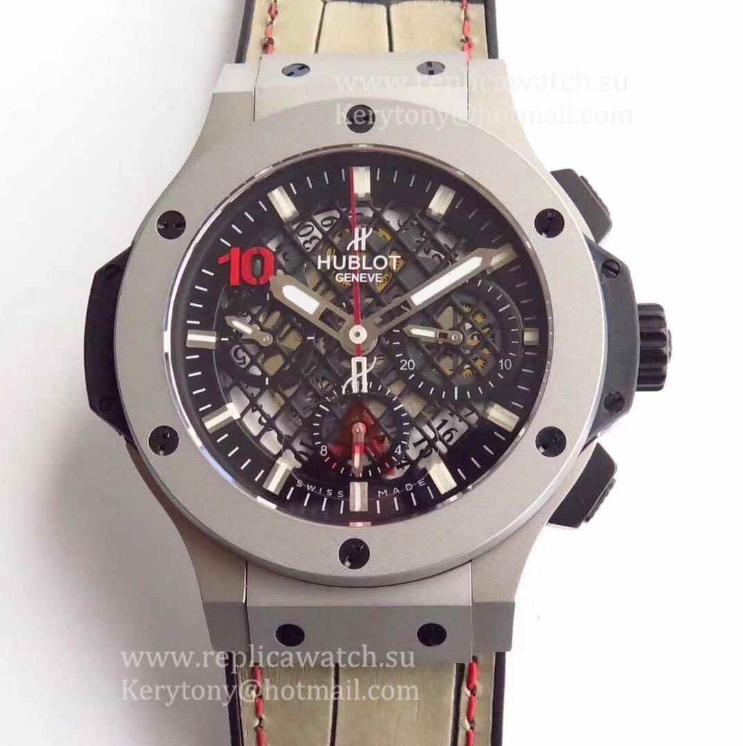 Shop Hublot Big Bang Aero Bang Steel 311.SX.1170.GR HBF SS Black Skeleton Dial HUB4100