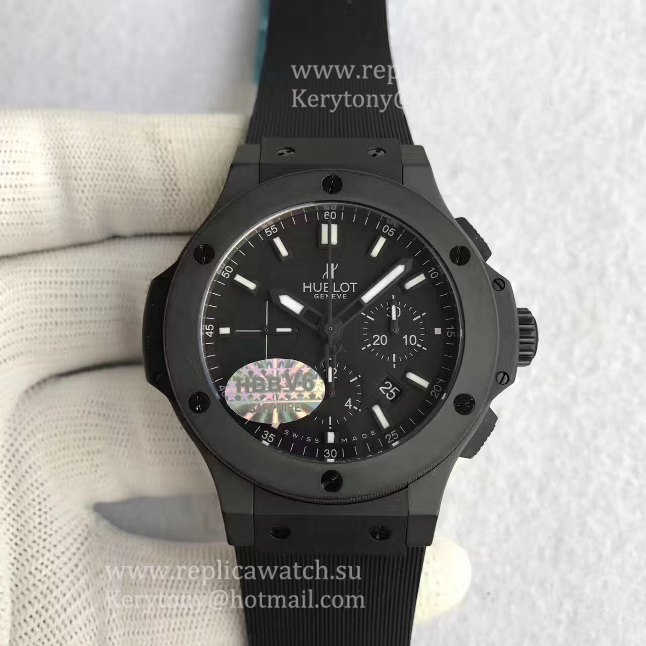 Copy Hublot Big Bang Black Magic 301.CI.1770.RX HBB V6F Ceramic Black Dial HUB4100