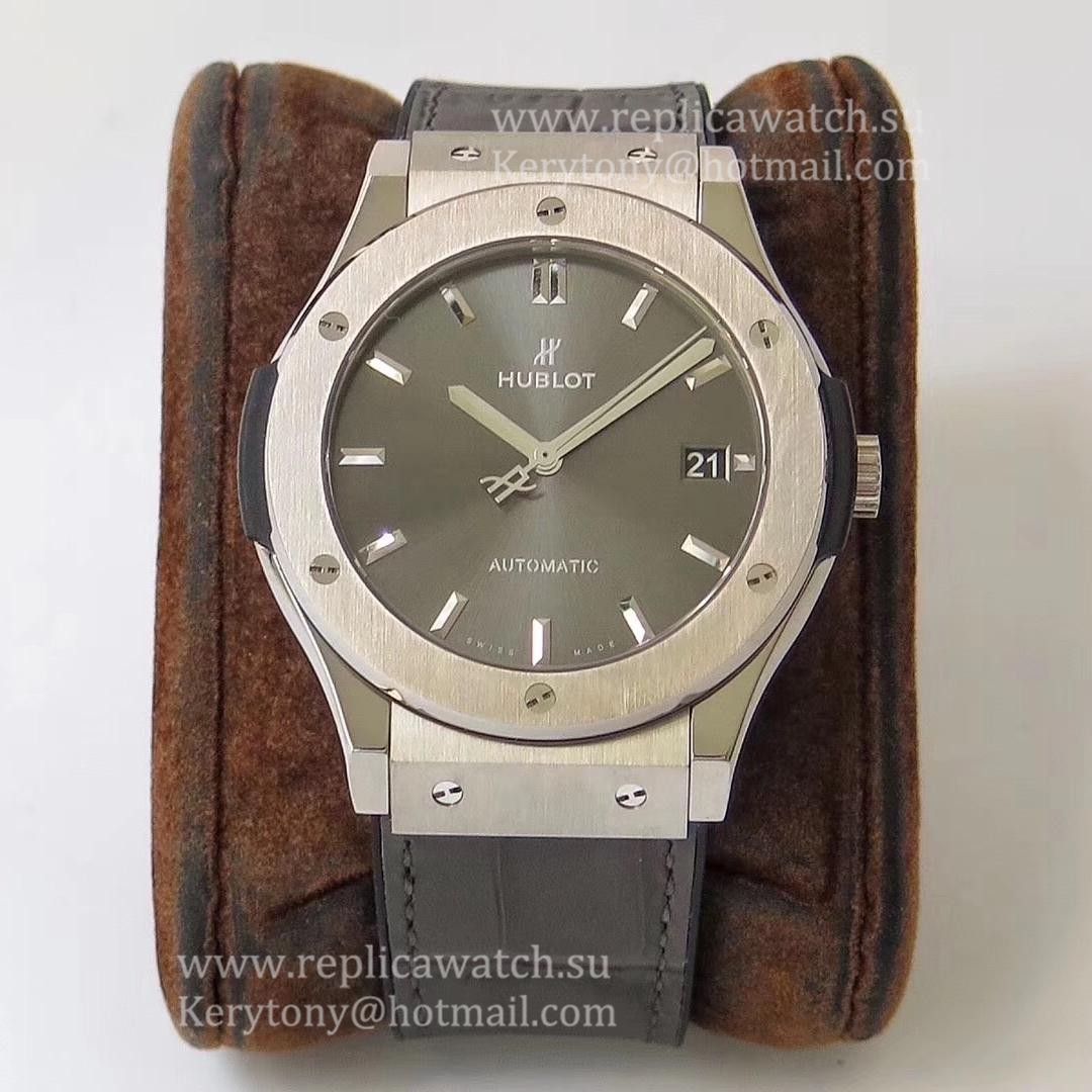 Replica Hublot Classic Fusion Racing Grey Titanium 45mm 511.NX.7071.LR WWF Titanium Anthracite Dial HUB1112