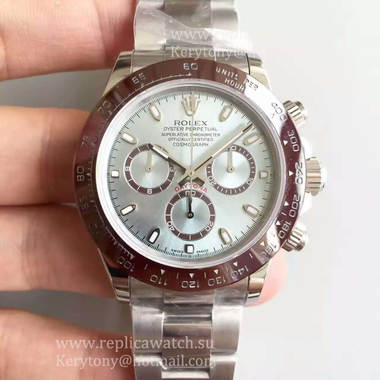 Best Price R01ex Daytona  116506 JHF SS Ice Blue Dial 4130