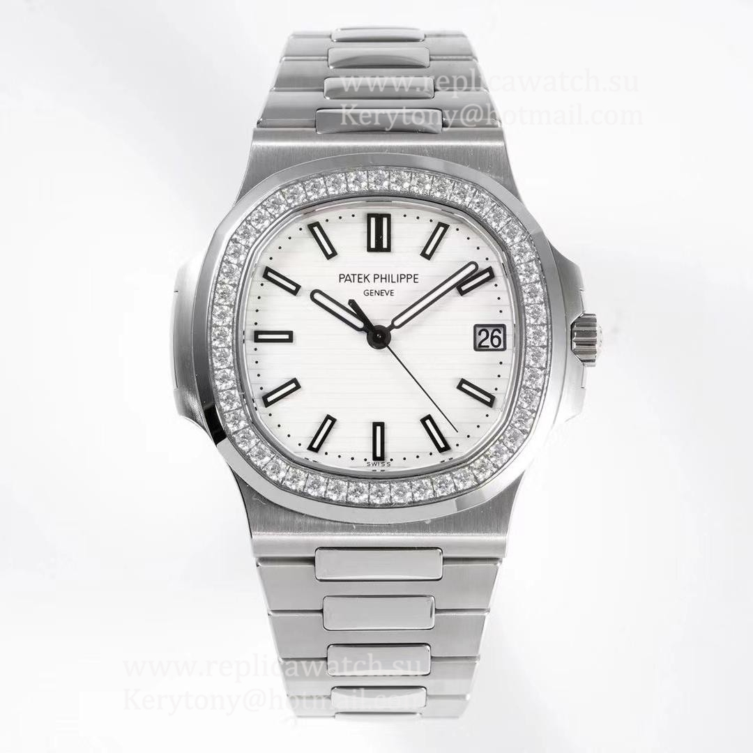 Best Price Pat*k Phi1i*pe Nautilus 5711/1A PPF V4 SS & D1am0nd White Dial 324SC (Free Box)