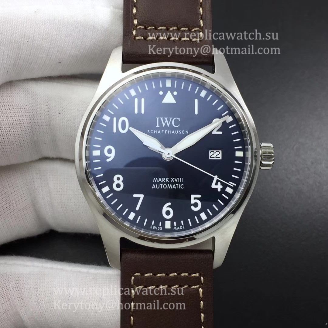 Shop IWC Pilot Mark XVIII Le Petit Prince IW327010 M+F SS Blue Dial 35111