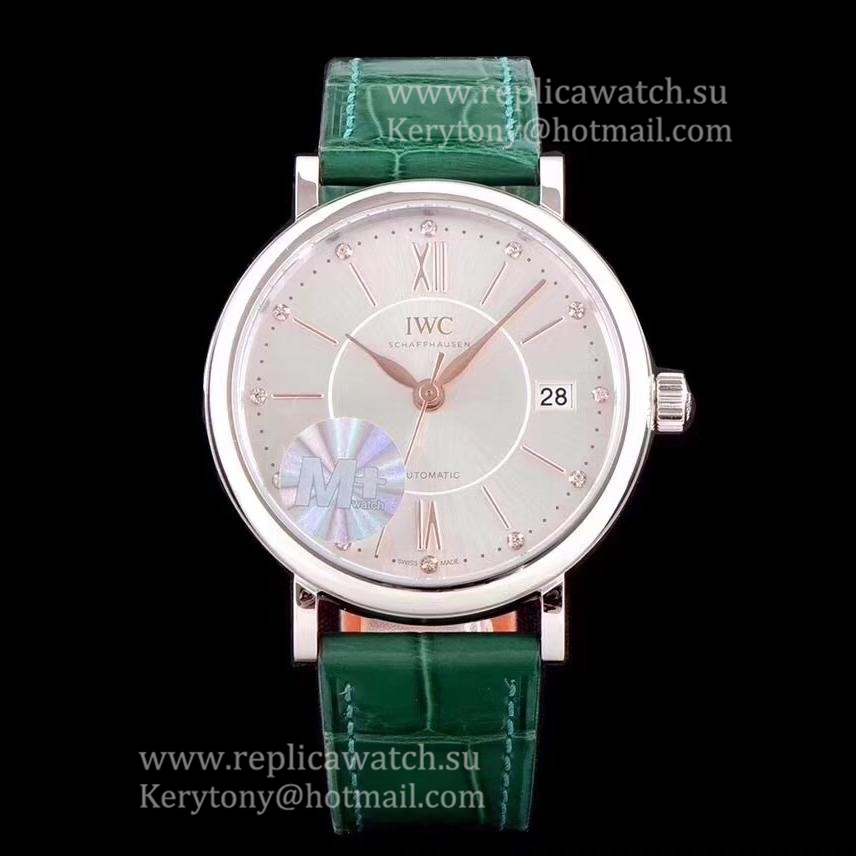High Quality IWC Portofino Automatic 37 IW458101 M+F SS Silver Dial 35111