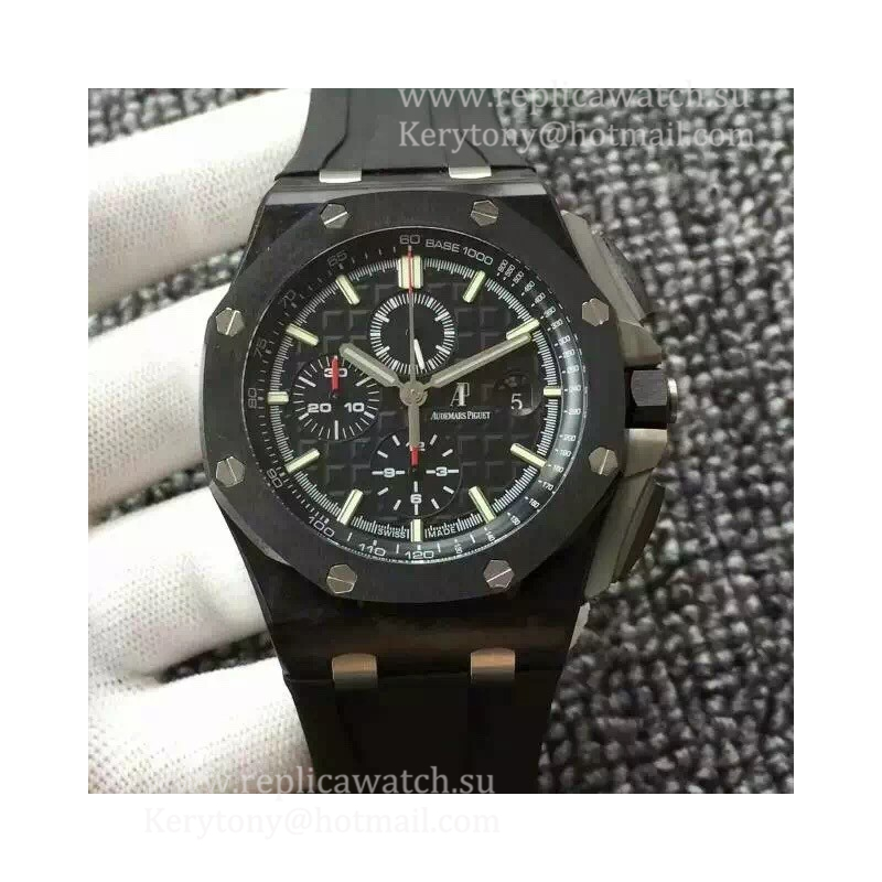 Fake Audemars P1g*et Royal Oak Offshore 26400AU.OO.A002CA.01 JF V2 Forged Carbon Black Dial 3126