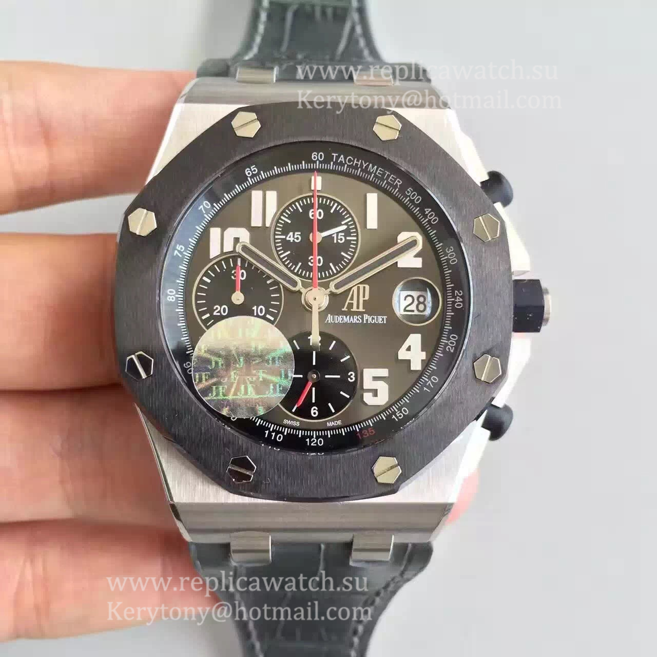 Copy Audemars P1g*et Royal Oak Offshore Qatar 135Th Anniversary 26219IO.OO.D005CR.01 JF Titanium Anthracite Dial 3126