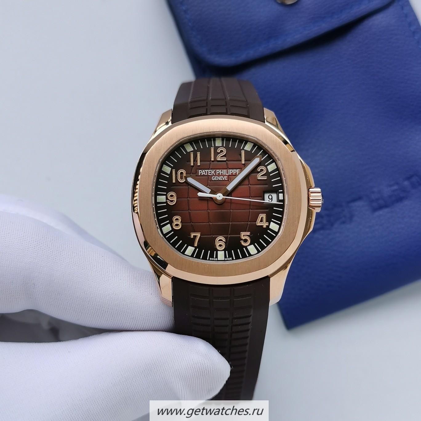 Replica Pat*k Phi1i*pe Aquanaut 5167 3KF Rose Gold Brown Dial 324SC