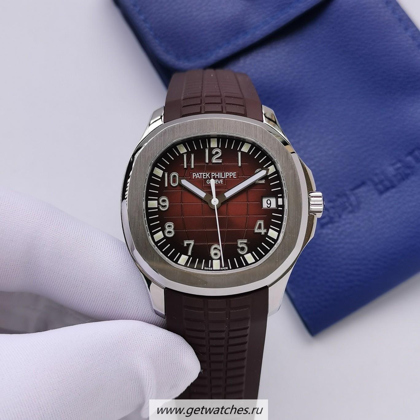 Shop Pat*k Phi1i*pe Aquanaut 5167 3KF SS Brown Dial 324SC
