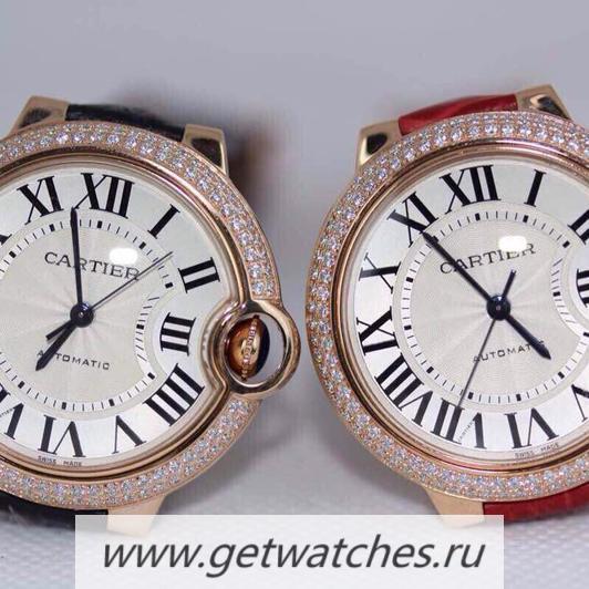 NEW Replica Ca*t1er Ballon Bleu 36mm Rose Gold Silver Dial 2688