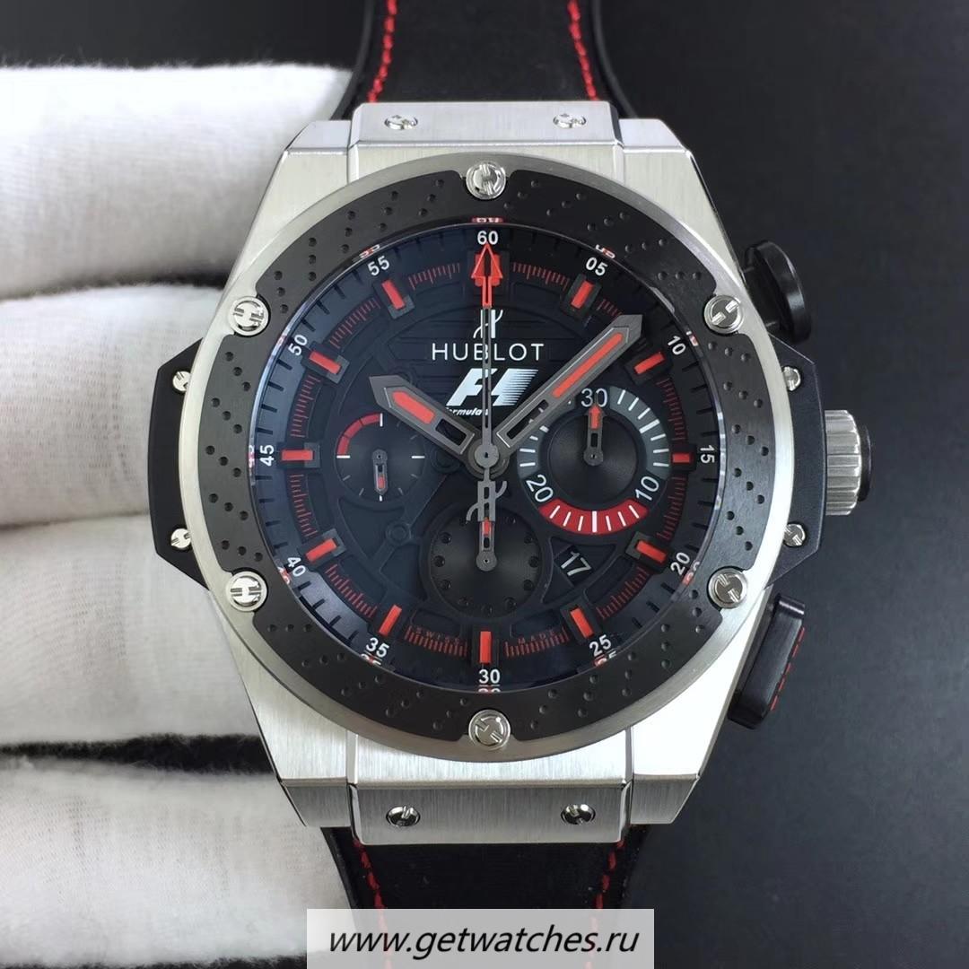 Replica Hublot Big Bang King Power F1 V6F SS Black Dial HUB4100