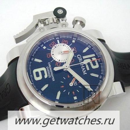 Fake Graham Chronofighter Oversize SS Black & Orange Dial 7750