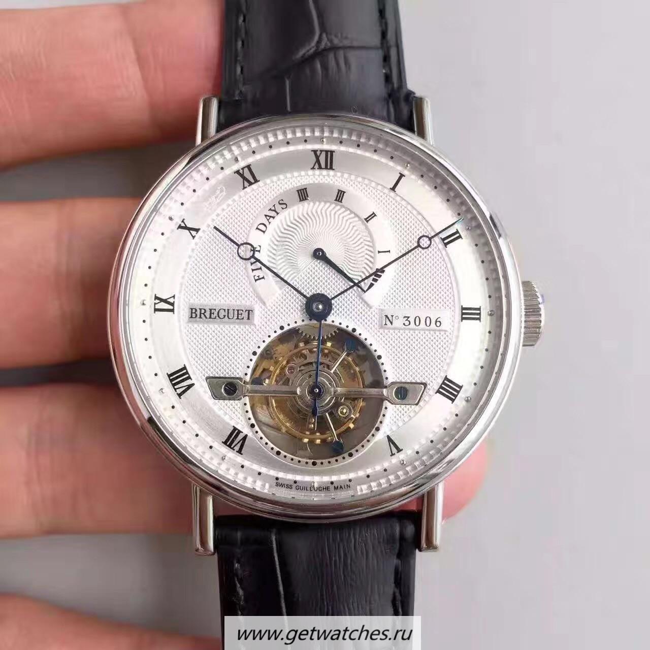 Best Price Breguet Classique Complication 5317PT/12/9V6 BGF SS Silver Dial Tourbillon