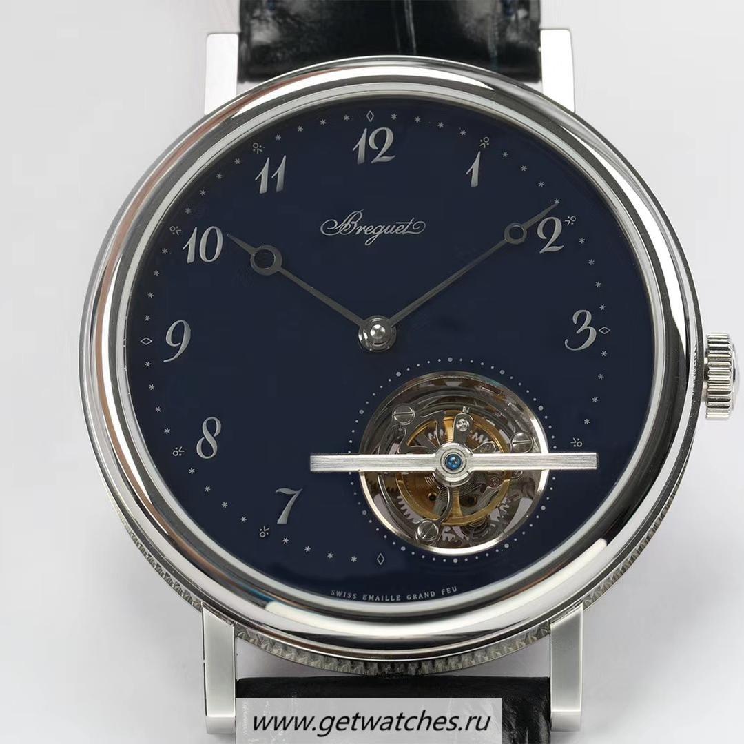 High Quality Breguet Classique Complications Tourbillon 5367PT R8F SS Blue Dial Cal 581