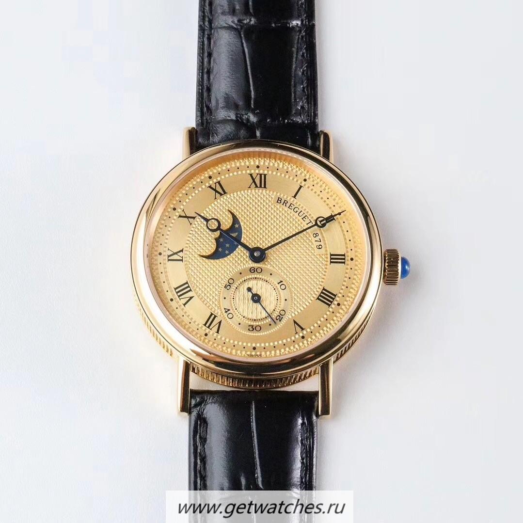 Fake Breguet Classique Moonphase 4396 GXGF Yellow Gold Gold Dial 5165R