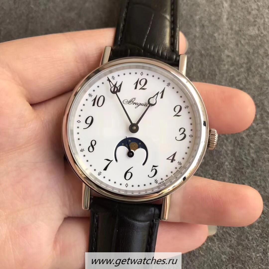 Perfect Replica Breguet Classique Moonphase 9088BB/29/964/DD0D Noob Factory SS White Dial 770