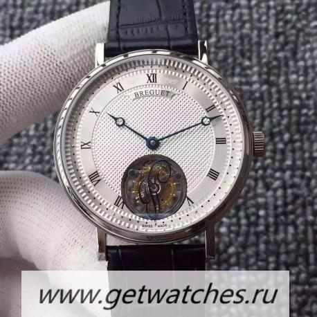Fake Breguet Classique Tourbillon AXF SS Silver Dial Tourbillon