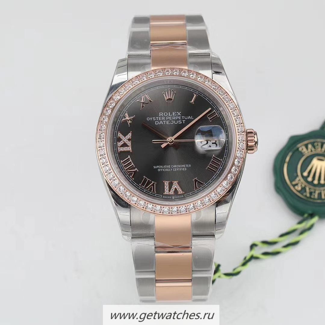 Shop R01ex Datejust 36 126233 EWF SS & Rose Gold Anthracite Dial 3235