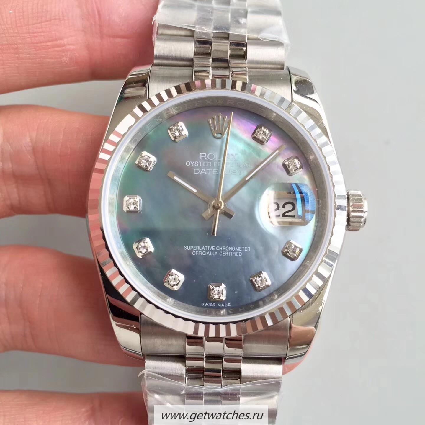 Best Price R01ex Datejust 36mm 116234 MITF SS 904L Ice Blue Dial 3135