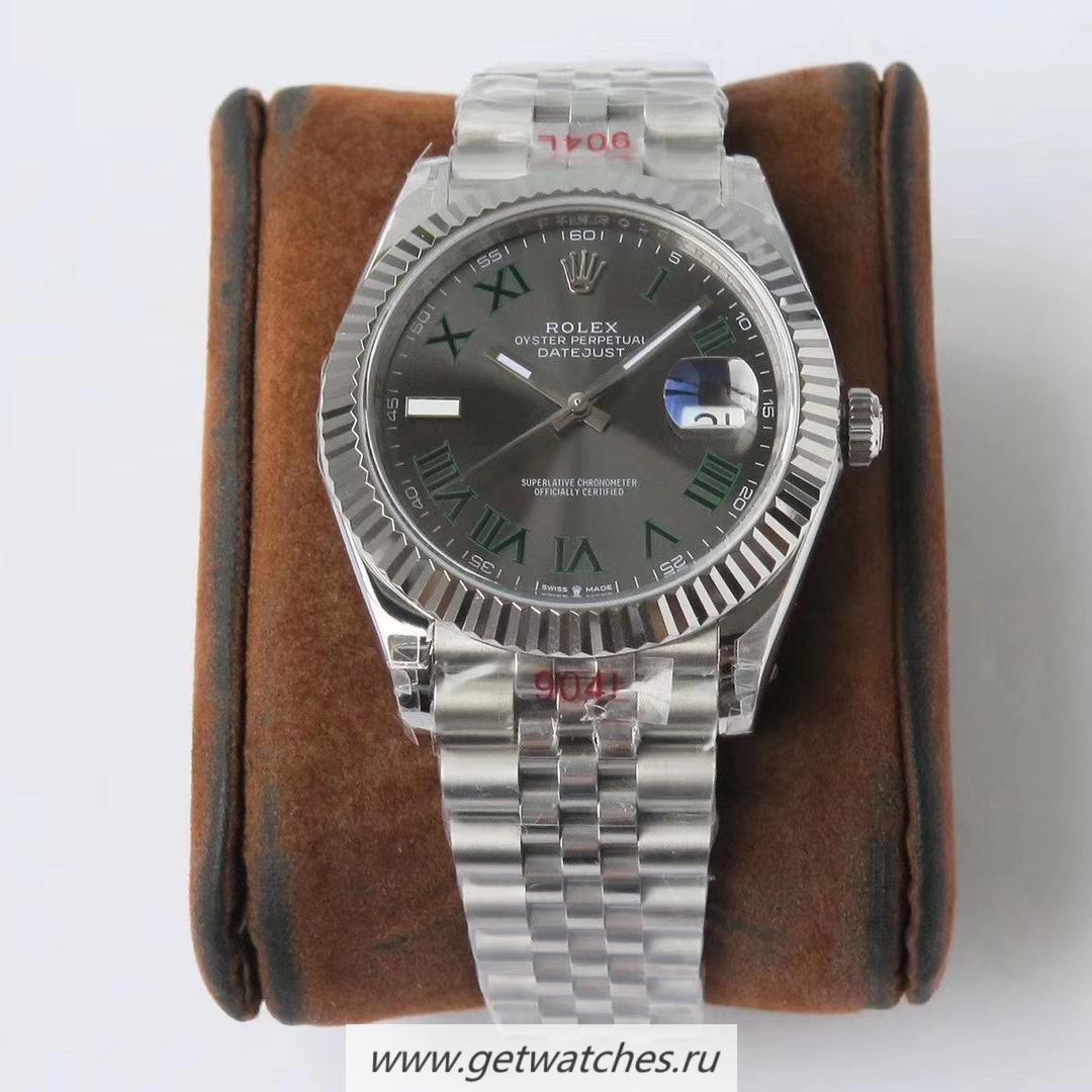 Shop R01ex Datejust 41 126334 VRF SS 904L Anthracite Roman Markers Dial 3235