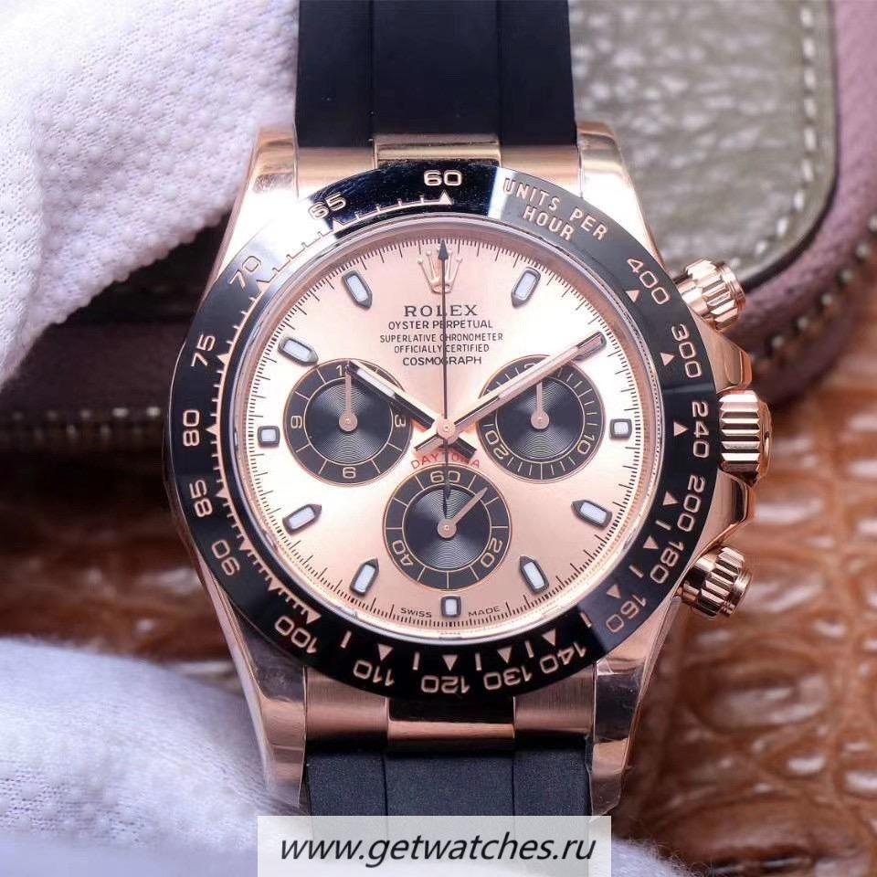 Shop R01ex Daytona 116515 LN Noob Factory V3 Rose Gold Rose Dial 4130