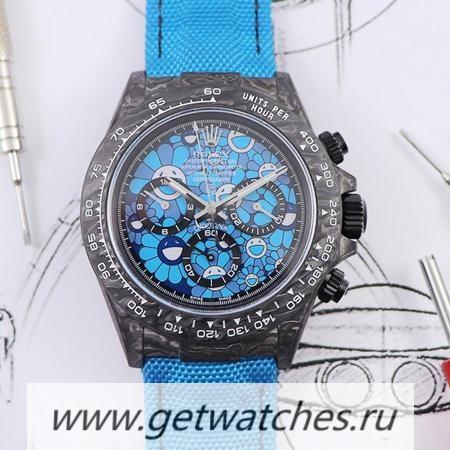 NEW Replica R01ex Daytona DIW WWF V2 Forged Carbon Blue Dial 7750