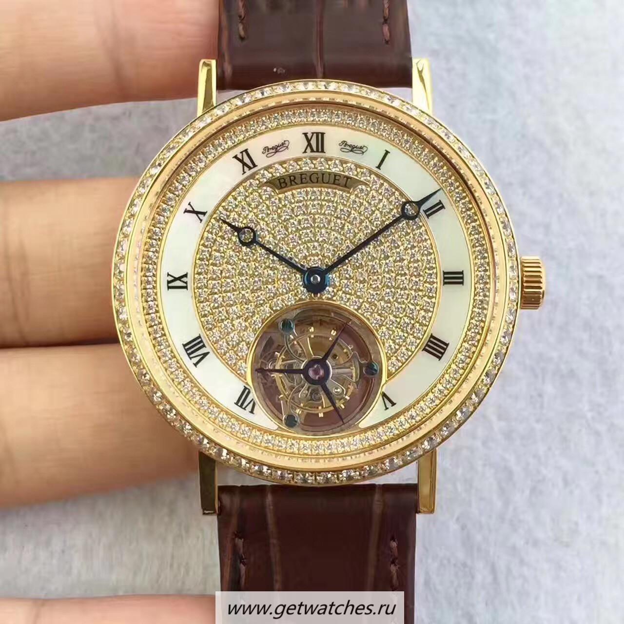 Fake Breguet Grand Complication Tourbillon JLF Yellow Gold & D1am0nds D1am0nd Dial Caliber 558