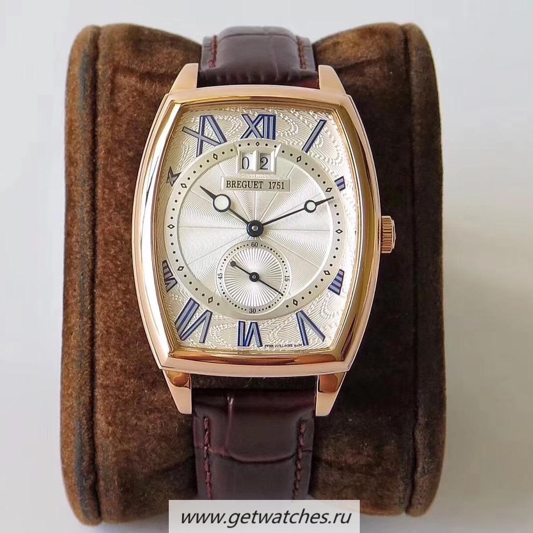 High Quality Breguet Heritage Big Date 5410BR/12/9VV HGF Rose Gold Silver Dial 2824