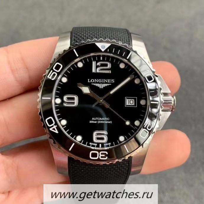 Shop Longines HydroConquest TWF SS Black Dial 2824