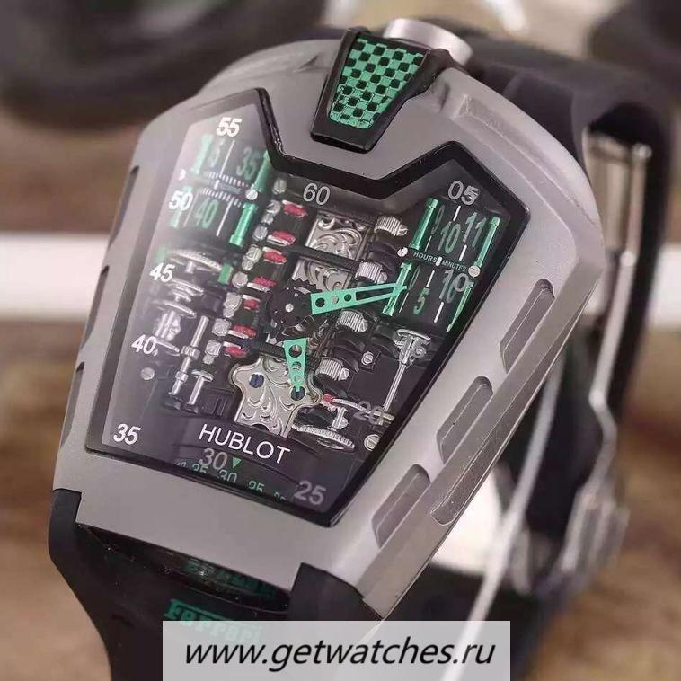 Perfect Replica Hublot LaFerrari MP-05 Titanium Green & Skeleton Dial 2824