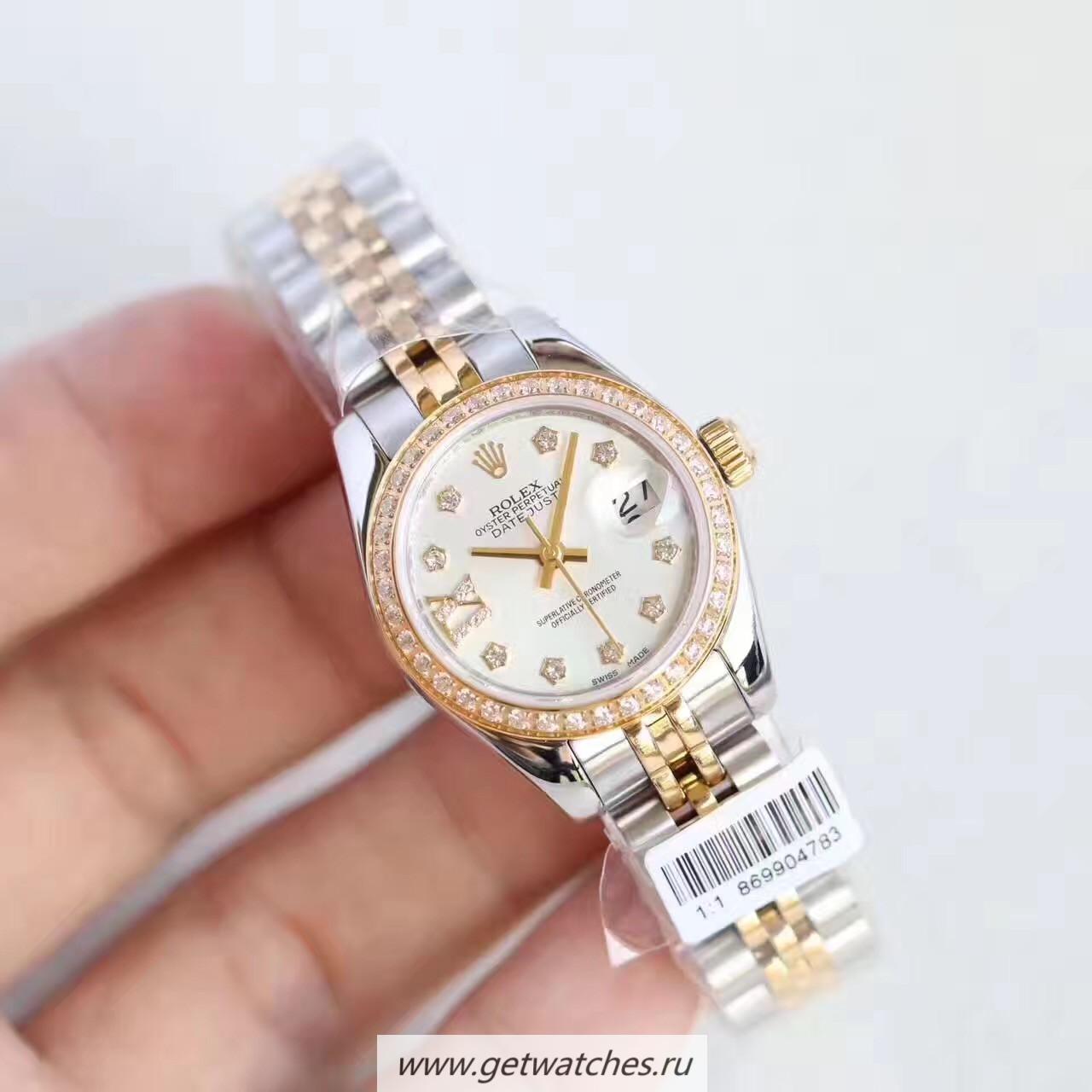 High Quality R01ex Ladies Datejust 28 279383 RBR 28mm Noob Factory SS & Yellow Gold Mother Of Pearl Dial 2671
