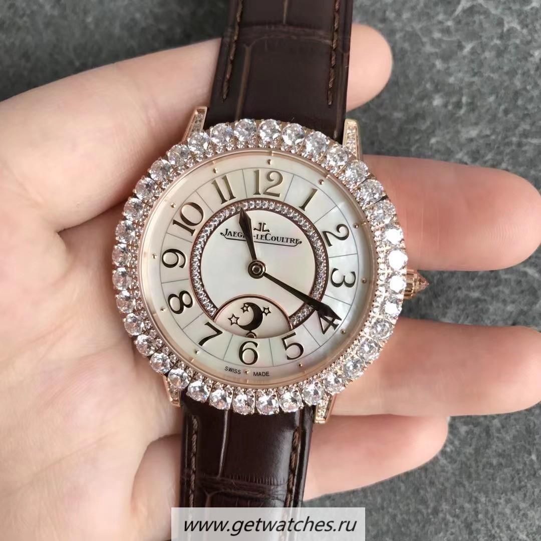 Shop Jaeger-LeCoultre Ladies Rendez-Vous Night & Day Q3523570 36mm ZF Rose Gold & D1am0nd MOP Dial 925B/1