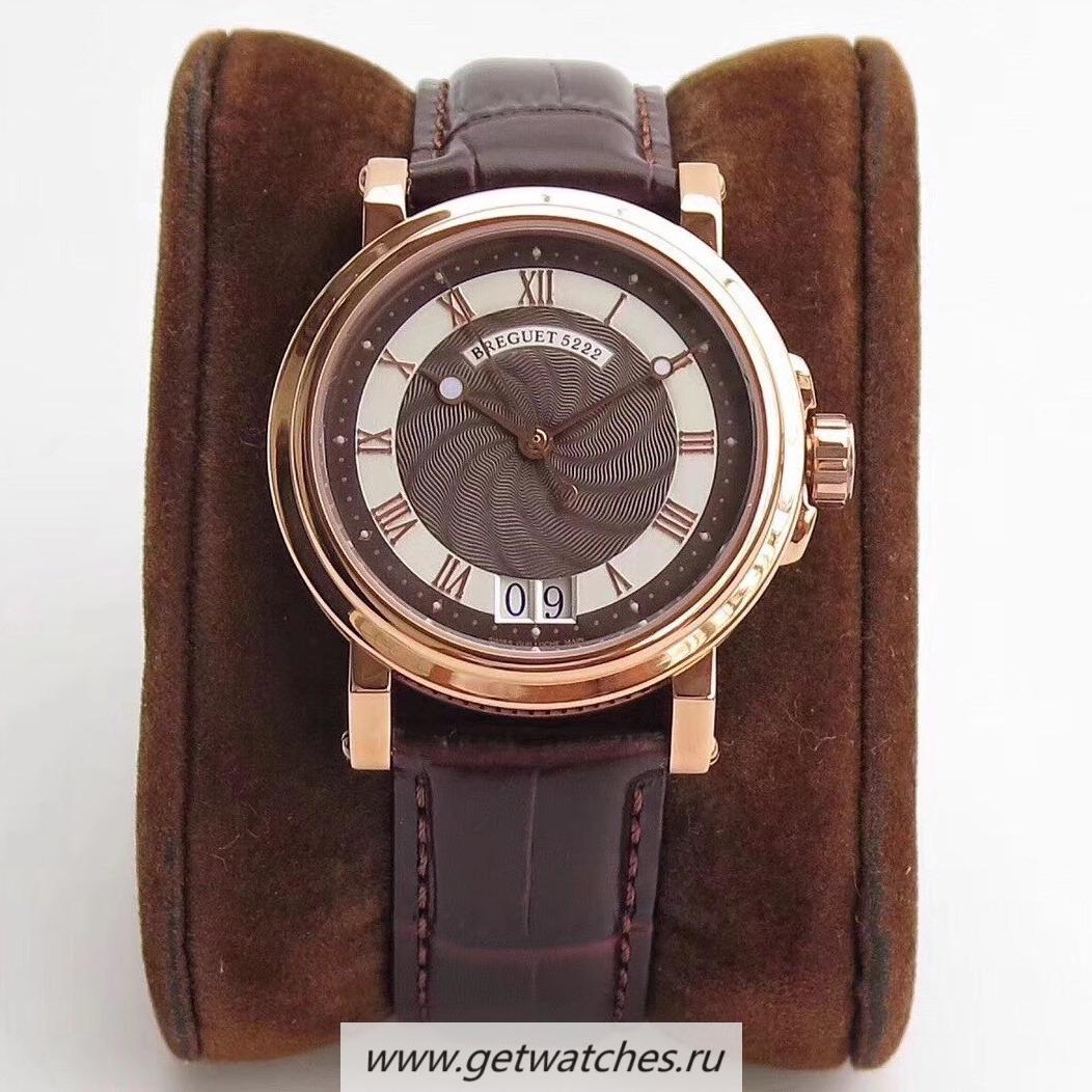 Perfect Replica Breguet Marine Big Date 5817 5817BR/Z2/5V8 ZF Rose Gold Chocolate Dial 517GG