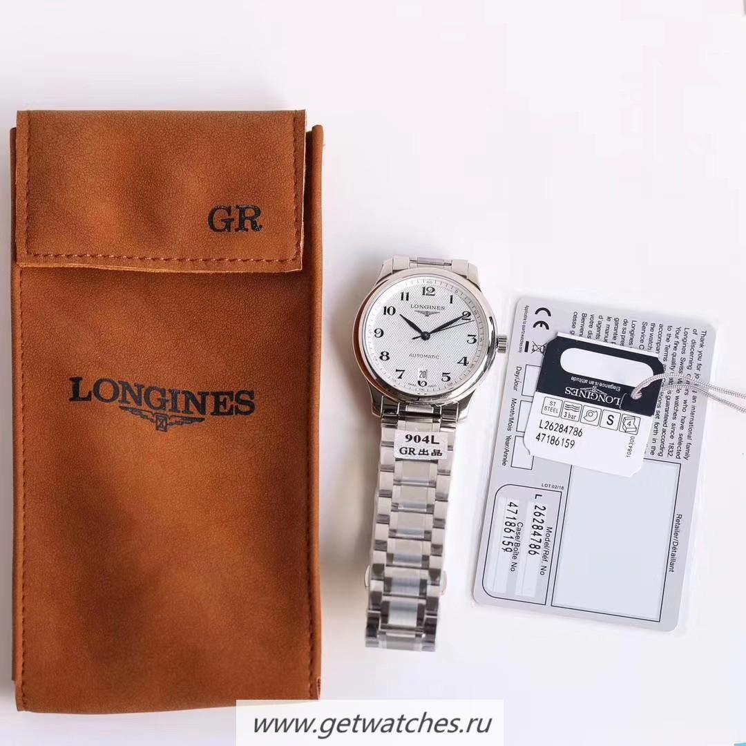 Copy Longines Master Date GRF SS 904 Silver Dial L888
