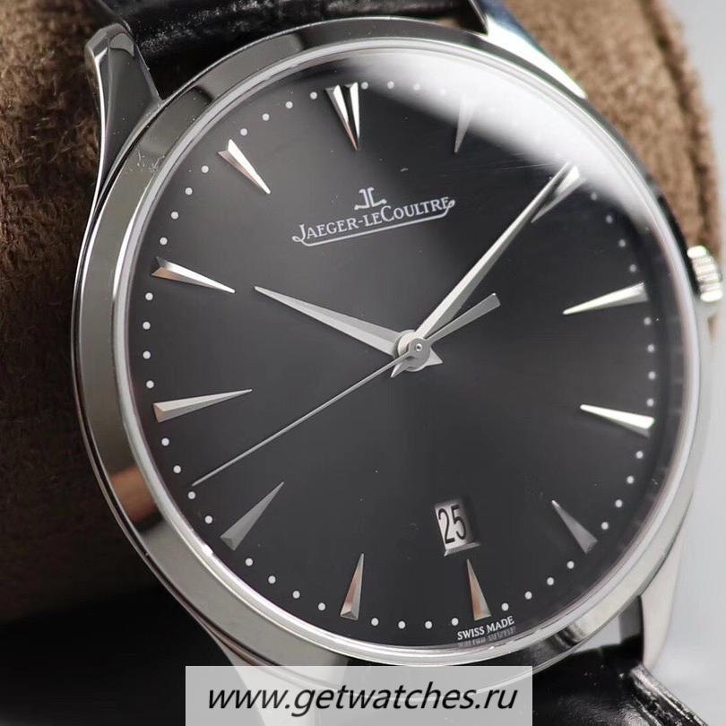Copy Jaeger-LeCoultre Master Ultra Thin Date 1288420 FKF SS Black Dial JLC 899/1