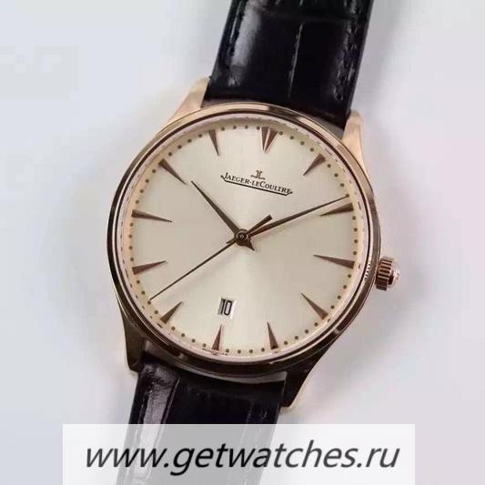 Best Price Jaeger-LeCoultre Master Ultra Thin Date Rose Gold White Dial JLC 899
