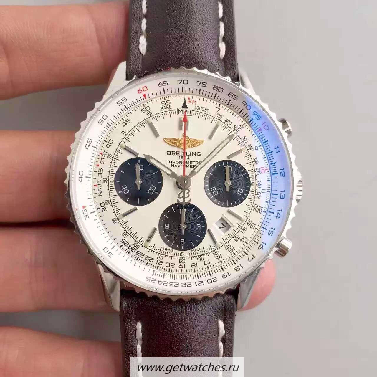 High Quality Breitling Navitimer 01 AB012012/BB01/437X/A20BA.1 JF SS White Dial 7750