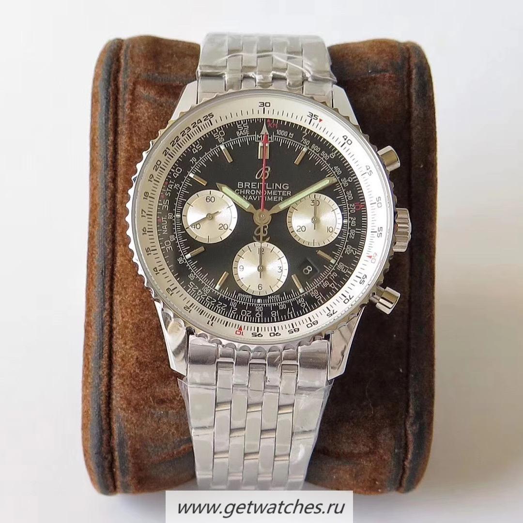 Perfect Replica Breitling Navitimer 01 AB0121211B1A1 AIF SS Black Dial 7750