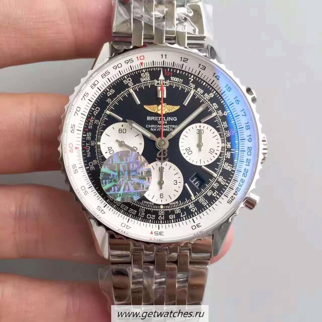 High Quality Breitling Navitimer 01 AB0121211B1A1 JF SS Black Dial 7750