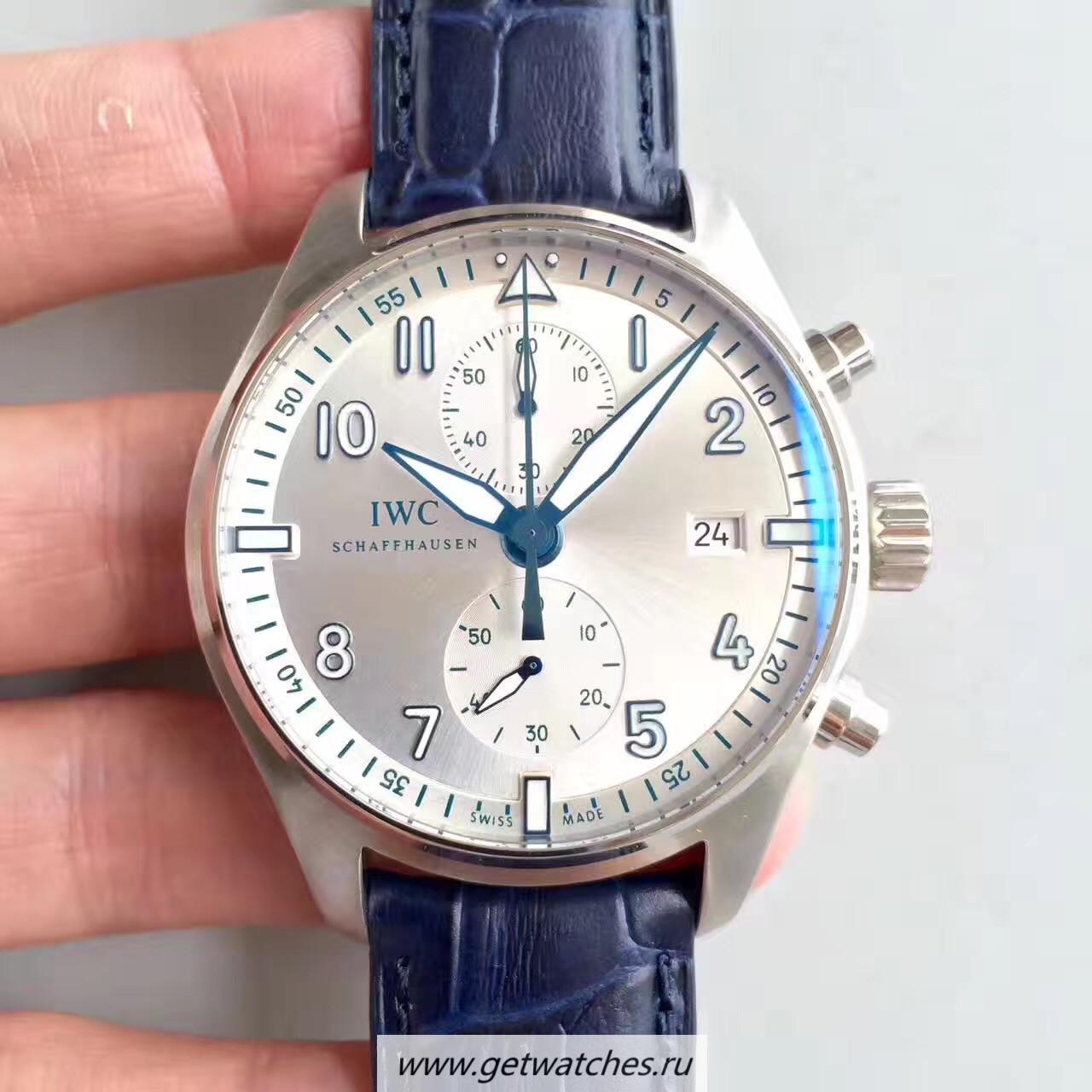 Shop IWC Pilot Spitfire Chrono Edition London Film Festival 2016 ZF SS Rhodium Dial ETA 7750