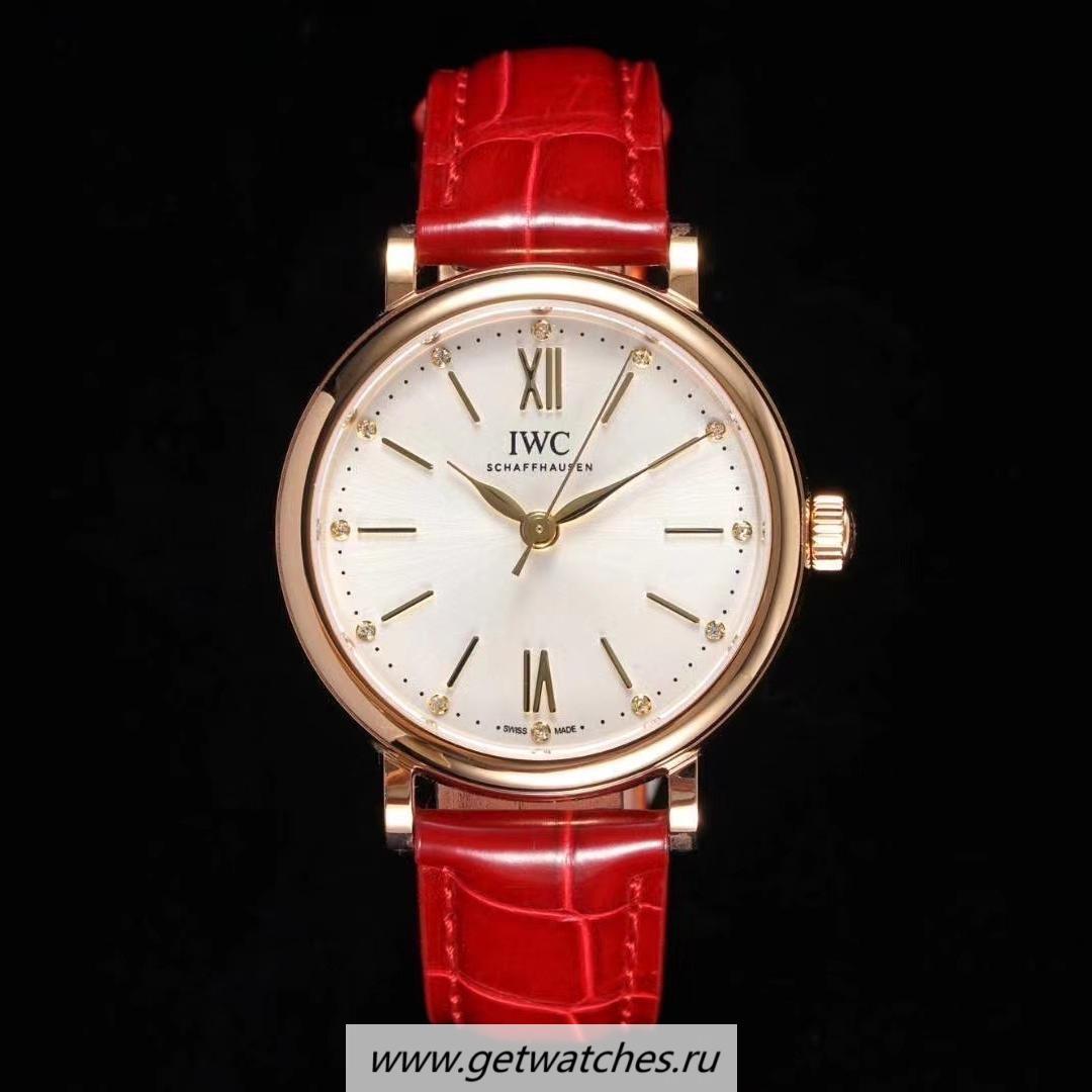 NEW Replica IWC Portofino Automatic 34mm TBF Rose Gold Silver Dial M9015