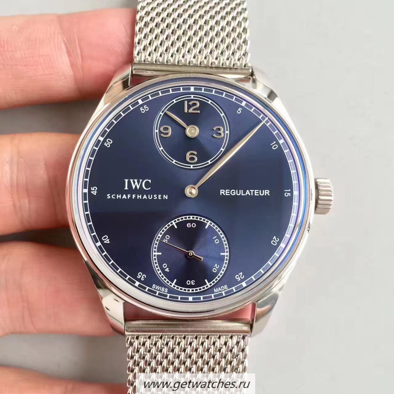 Perfect Replica IWC Portugieser Regulateur IW544401 YLF SS Blue Dial 98245