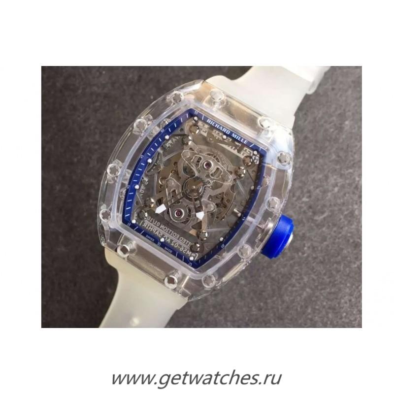 NEW Replica Richard Mille RM056-02 Shappire Blue & Skeleton Dial M9015