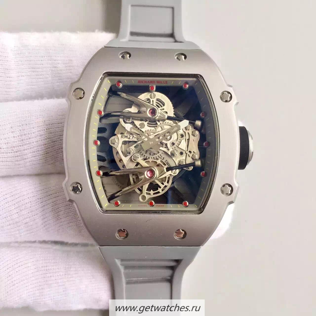 Fake Richard Mille RM27-02 SS Grey & Skeleton Dial M9015