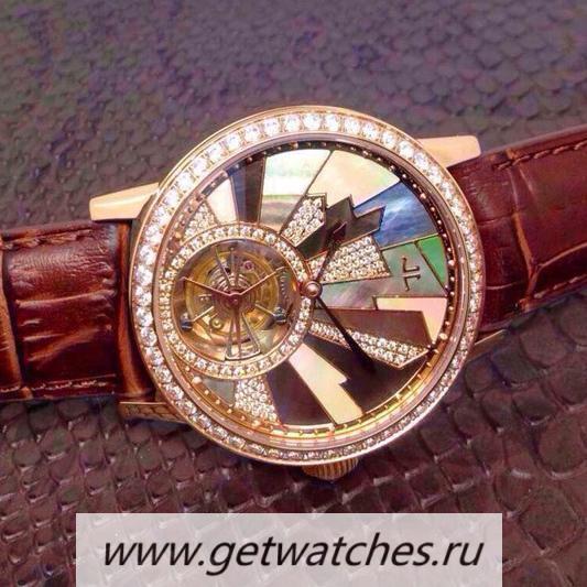 Shop Jaeger-LeCoultre Rendez Vous Tourbillon Rose Gold D1am0nds & Pearl Dial Tourbillon