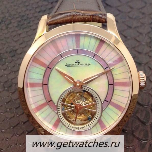 Perfect Replica Jaeger-LeCoultre Rendez Vous Tourbillon Rose Gold Pearl Dial Tourbillon