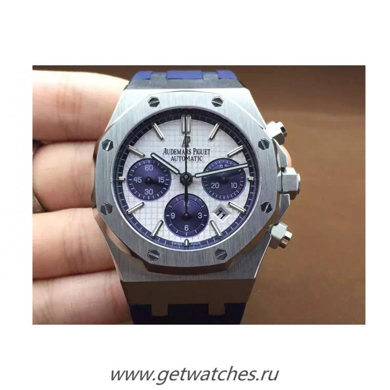 Shop Audemars P1g*et Royal Oak Chrono 26331 SS White Dial 7750