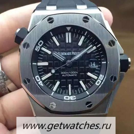 Replica Audemars P1g*et Royal Oak Offshore Diver 15710 SS Black Dial 3120