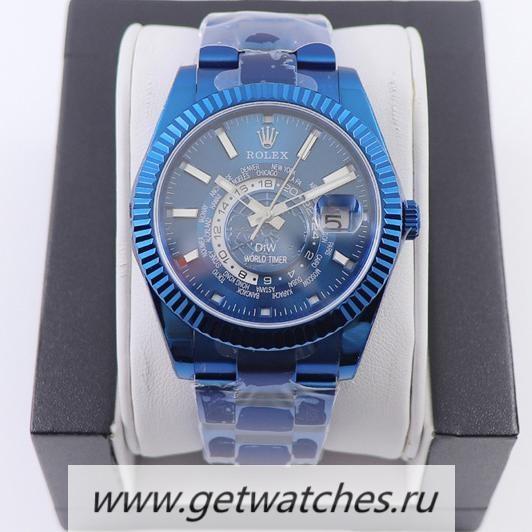 Shop R01ex Sky-Dweller DIW WWF PVD Blue Dial 9001