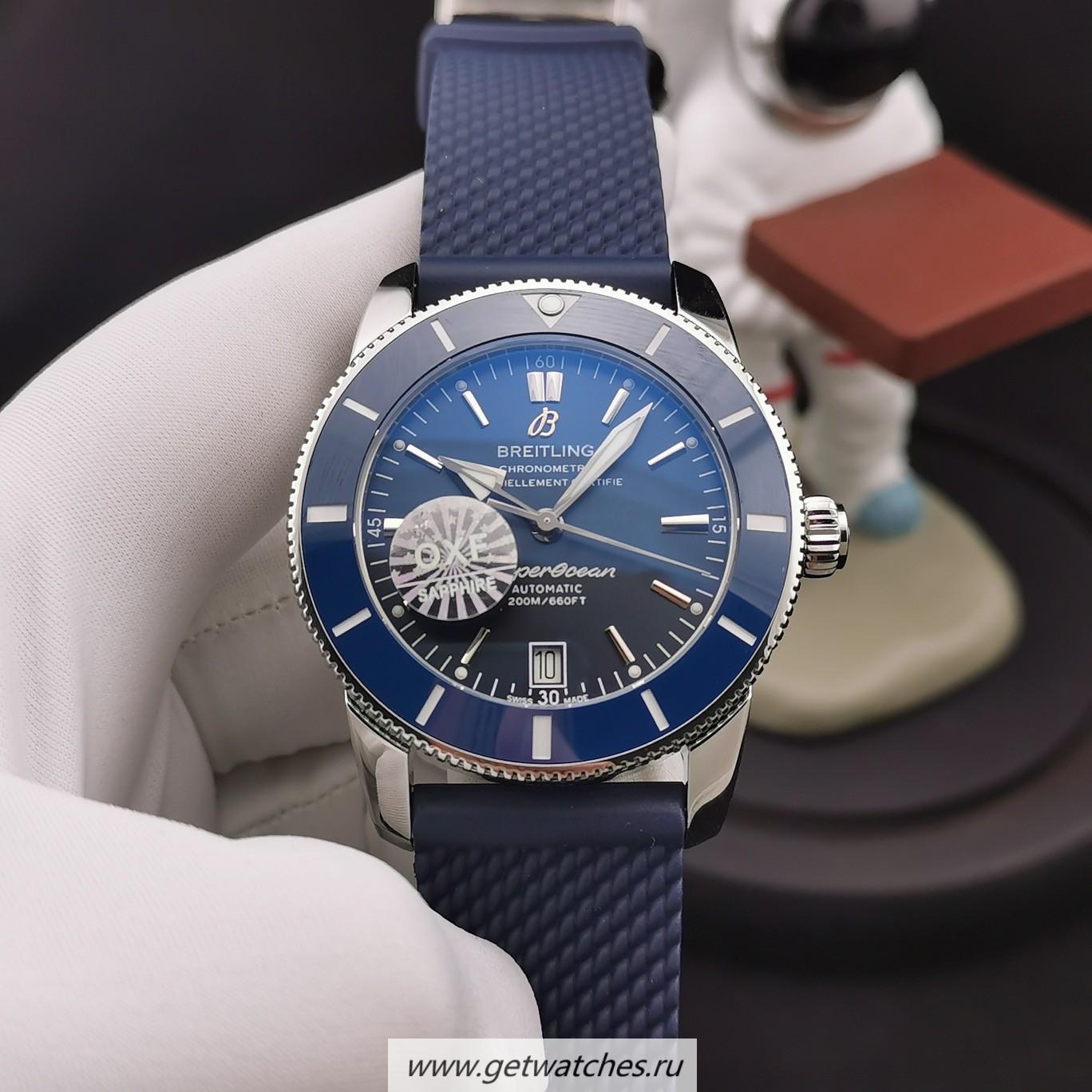 Best Price Breitling S*perocean Heritage II 42mm OXF SS Blue Dial 2824