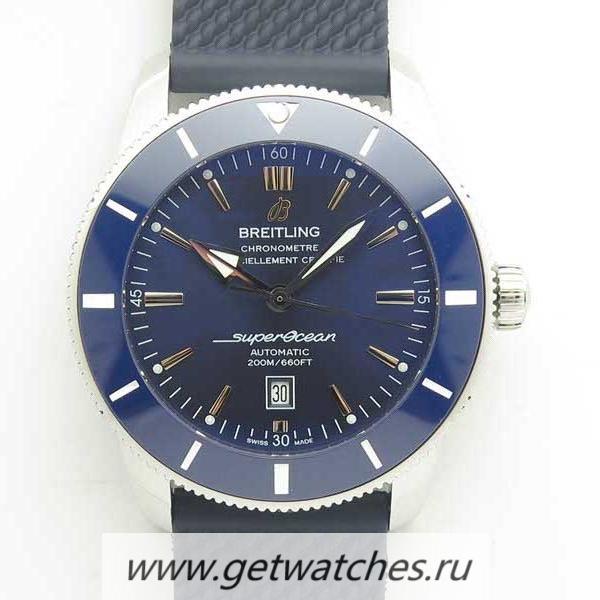Shop Breitling S*perocean Heritage II 46mm A1732016/C734-159S Noob Factory SS Blue Dial 2824