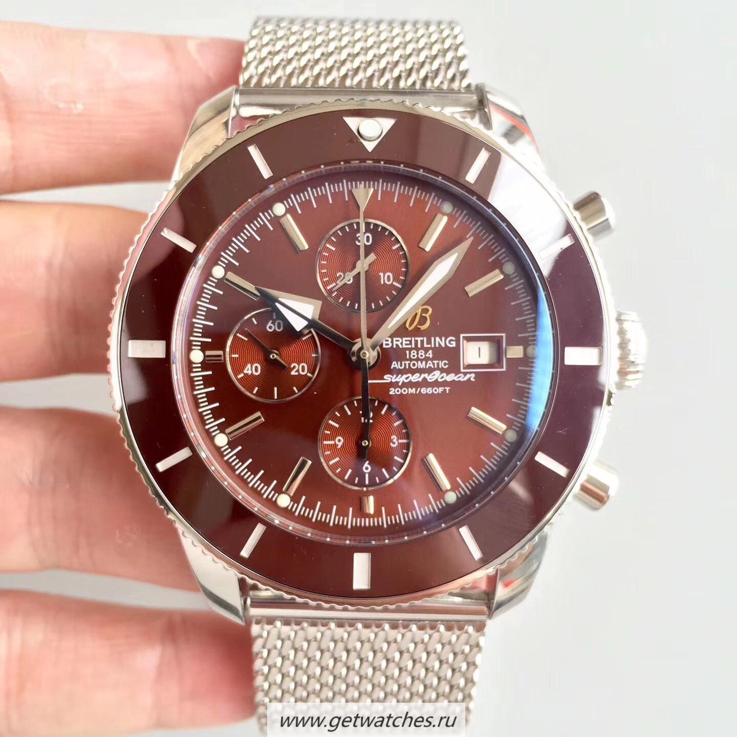 Best Price Breitling S*perocean Heritage II Chrono 46 A1331233/Q616/152A Noob Factory SS Chocolate Dial 7750